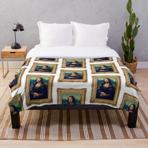 Item preview, Mona Lisa Blows a Raspberry – Funny Parody Art Print in Gold Frame designed and sold by Fabulosa Designs.