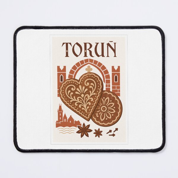 Item preview, Torun Gingerbread Hearts Travel Poster designed and sold by Beyond Destinations.