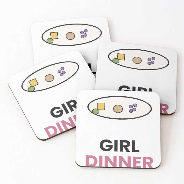 Item preview, Girl Dinner Funny Viral Food Sticker designed and sold by QuirkyCartel.