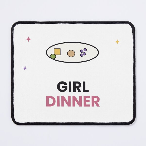 Item preview, Girl Dinner Funny Viral Food Sticker designed and sold by QuirkyCartel.