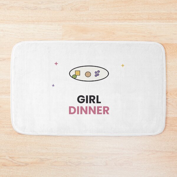 Item preview, Girl Dinner Funny Viral Food Sticker designed and sold by QuirkyCartel.
