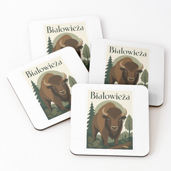 Item preview, Bialowieza Bison Forest Travel Poster designed and sold by Beyond Destinations.