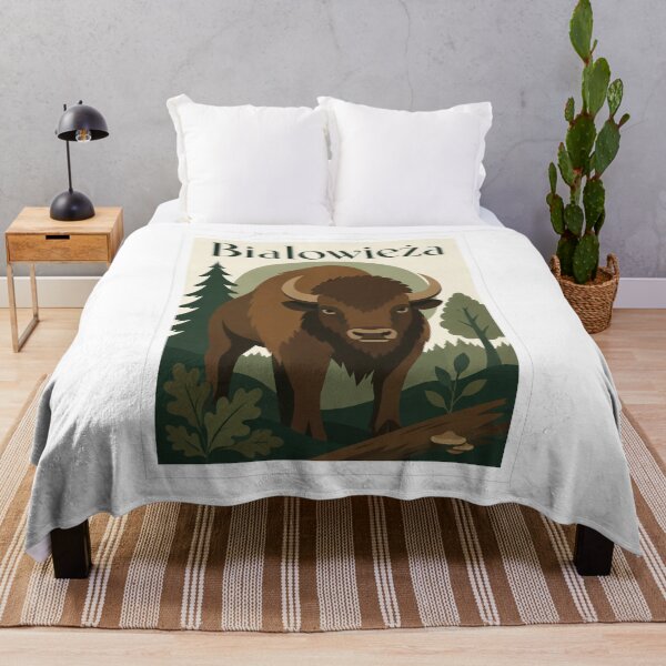 Item preview, Bialowieza Bison Forest Travel Poster designed and sold by Beyond Destinations.