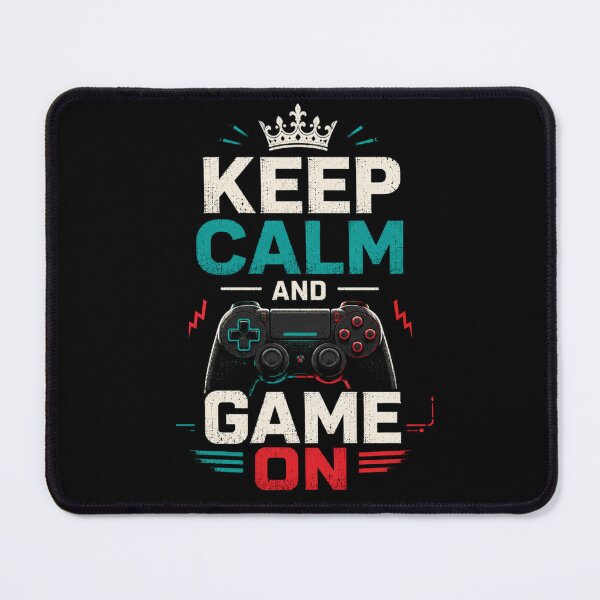 Item preview, Keep Calm and Game On T-Shirt – Funny Gamer Quote Tee, Gaming Controller Shirt, Esports Graphic Tee designed and sold by Artimax-Studio.