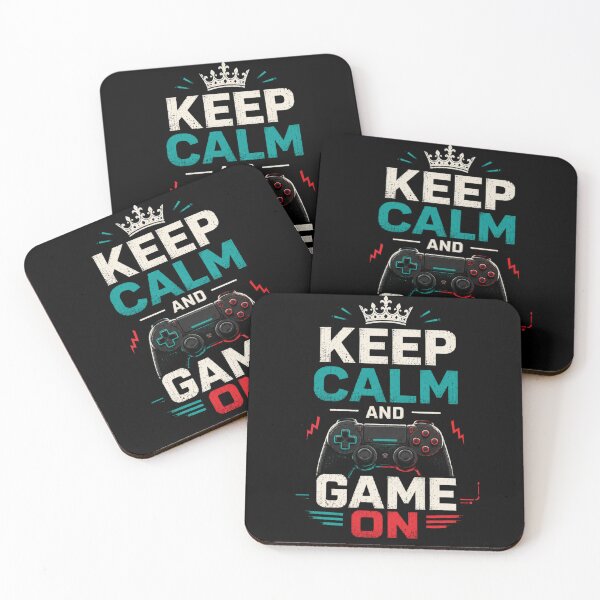 Item preview, Keep Calm and Game On T-Shirt – Funny Gamer Quote Tee, Gaming Controller Shirt, Esports Graphic Tee designed and sold by Artimax-Studio.
