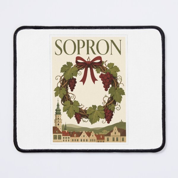 Item preview, Sopron Grape Wreath Travel Poster designed and sold by Beyond Destinations.
