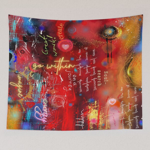 Item preview, Go Within, Abstract Typography designed and sold by Art With Impact – Statement Art & Apparel for Deep Thinkers.
