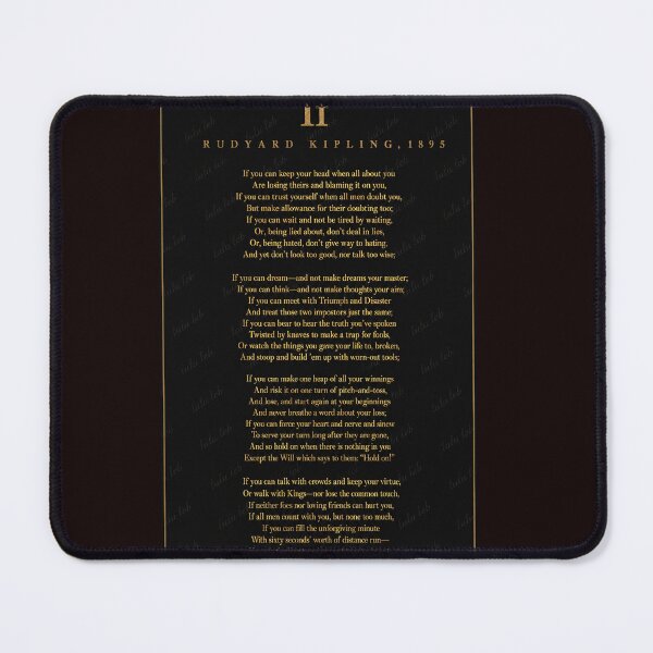 Item preview, IF — Black & Gold Luxury Edition - Rudyard Kipling designed and sold by LuluLeb.