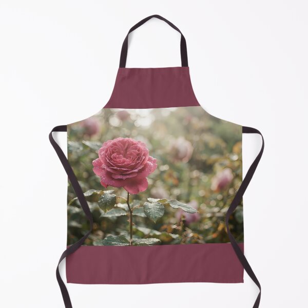 Item preview, Cinematic Morning Rose with Dew Drops – Naive & Realistic Floral Art designed and sold by hakikatm.