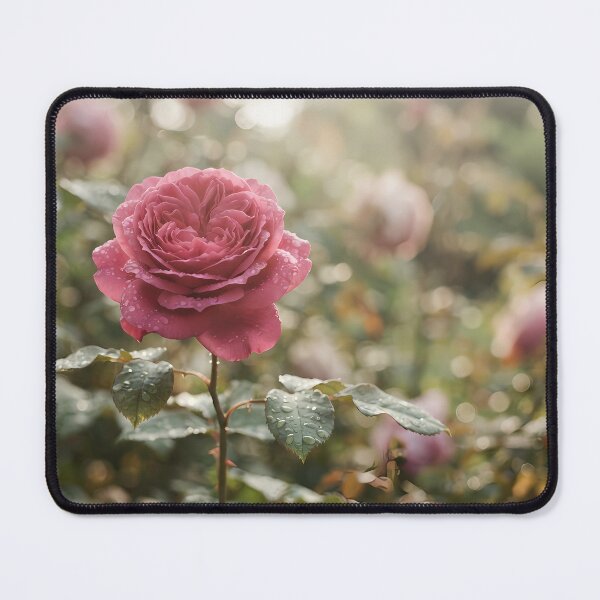 Item preview, Cinematic Morning Rose with Dew Drops – Naive & Realistic Floral Art designed and sold by hakikatm.