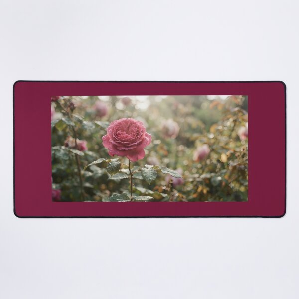 Item preview, Cinematic Morning Rose with Dew Drops – Naive & Realistic Floral Art designed and sold by hakikatm.