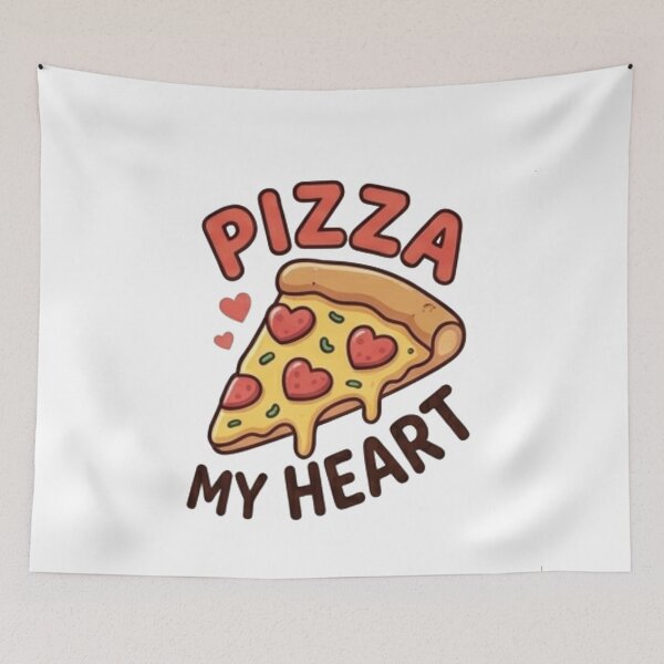 Item preview, Pizza My Heart Cute Slice Pun Valentine Aesthetic designed and sold by Rehnair.
