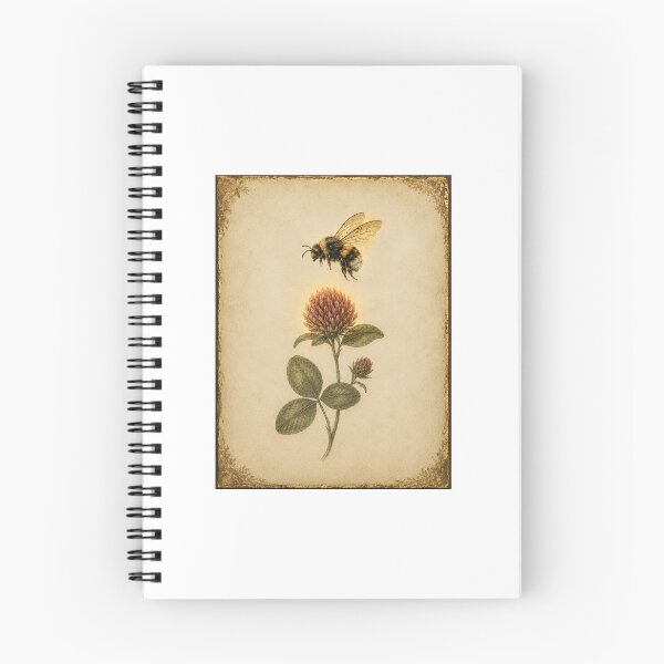 Item preview, Bumblebee & Clover Print | Vintage Botanical Pollinator Wall Art | Save the Bees Gardener Gift designed and sold by Brackenlume Studio.