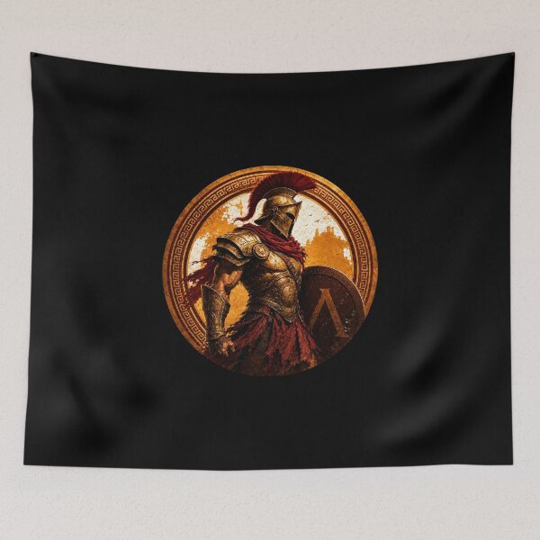 Item preview, Ancient greek warrior spartan designed and sold by SMARTKIT  DESIGNAGENCY.