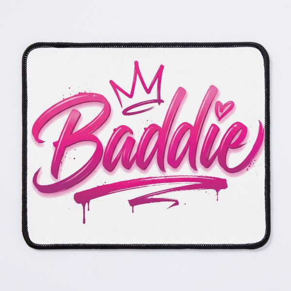 Item preview, Baddie Graffiti Brush Script Streetwear Typography Graphic T-Shirt designed and sold by RGB-crayon.