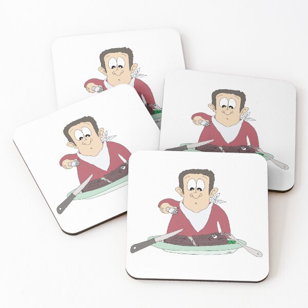 Item preview, Salty Steak Funny Food Sticker | Adding Salt To Injury Steak Cartoon designed and sold by MyxaART.