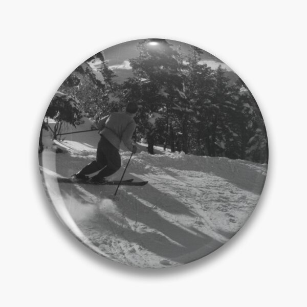 Item preview, Skiing down the Taft Trail on Cannon Mountain, Franconia Notch, New Hampshire vintage black and white ski photograph designed and sold by Astrid Arkhangelsky.