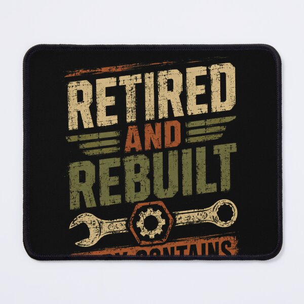 Item preview, Retired And Rebuilt Body Contains Aftermarket Parts Mechanic Retirement Automotive Car Guy designed and sold by SkeletonsDanger.