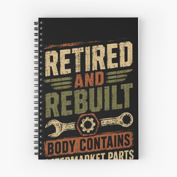 Item preview, Retired And Rebuilt Body Contains Aftermarket Parts Mechanic Retirement Automotive Car Guy designed and sold by SkeletonsDanger.
