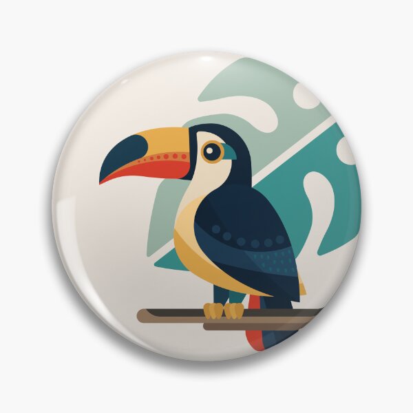 Item preview, Tropical Toucan | Modern Geometric Bird Art designed and sold by Lucy Cooper.
