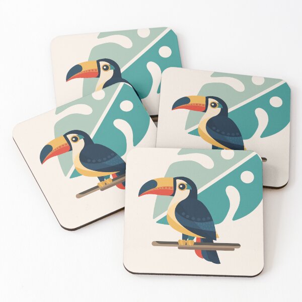 Item preview, Tropical Toucan | Modern Geometric Bird Art designed and sold by Lucy Cooper.