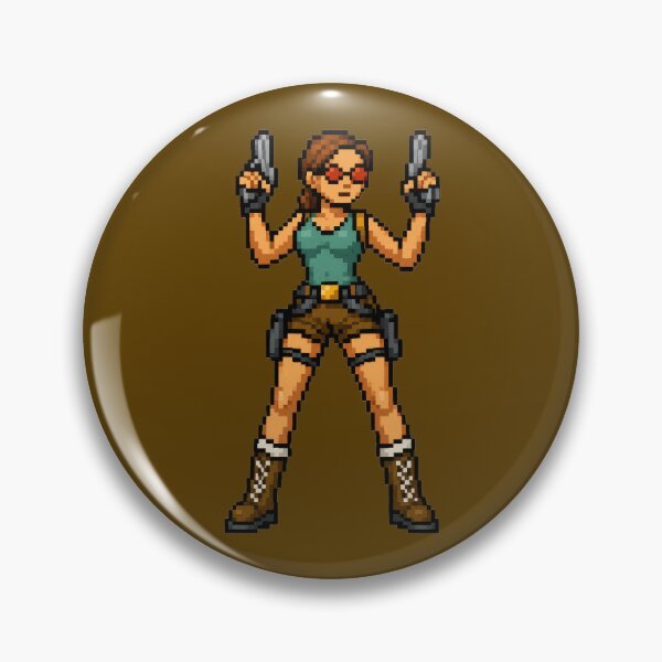 Item preview, Lara Croft Tomb Raider Pixel Art designed and sold by BeyondTheMaze.