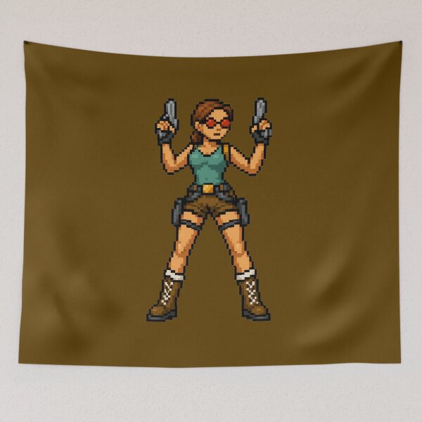Item preview, Lara Croft Tomb Raider Pixel Art designed and sold by BeyondTheMaze.