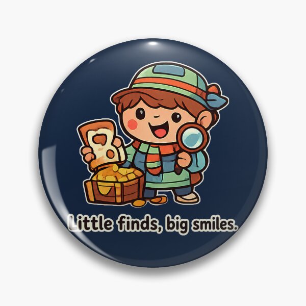 Item preview, Little Finds Big Smiles Cute Treasure Hunt Explorer Design designed and sold by Nawi32.