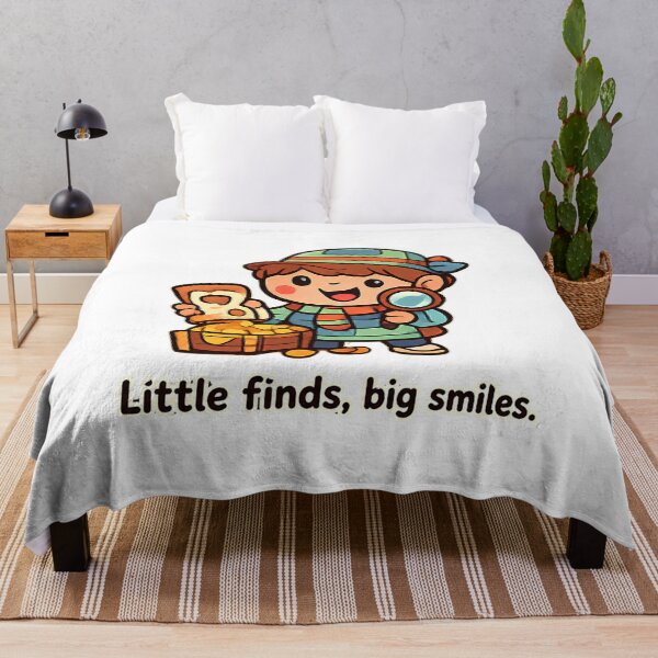 Item preview, Little Finds Big Smiles Cute Treasure Hunt Explorer Design designed and sold by Nawi32.