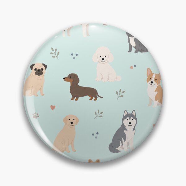 Item preview, Minimalist Pastel Dog Pattern designed and sold by Sn1ver.