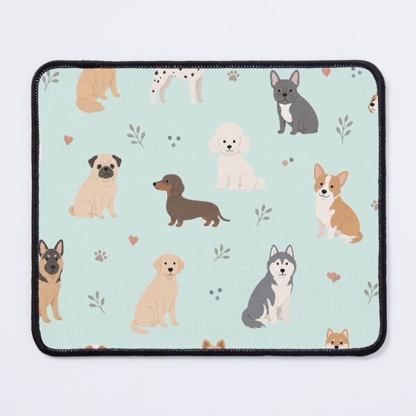 Item preview, Minimalist Pastel Dog Pattern designed and sold by Sn1ver.