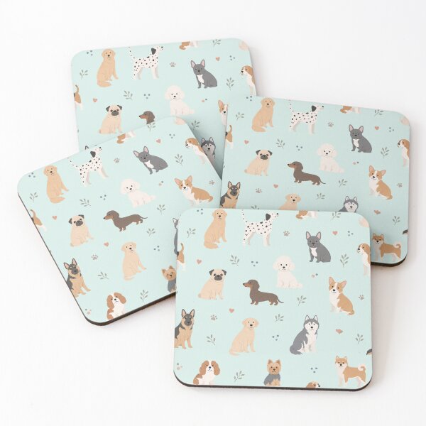 Item preview, Minimalist Pastel Dog Pattern designed and sold by Sn1ver.