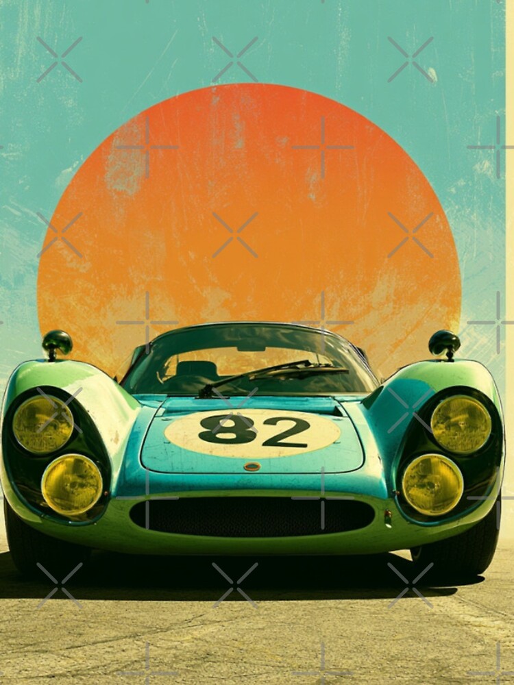 Thumbnail 4 of 4, iPhone Case, Sunset Racer 82: When Retro Speed Meets Modern Color designed and sold by BzzLab.