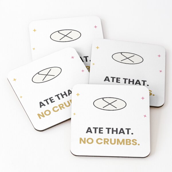 Item preview, Ate That No Crumbs Funny Sticker designed and sold by QuirkyCartel.