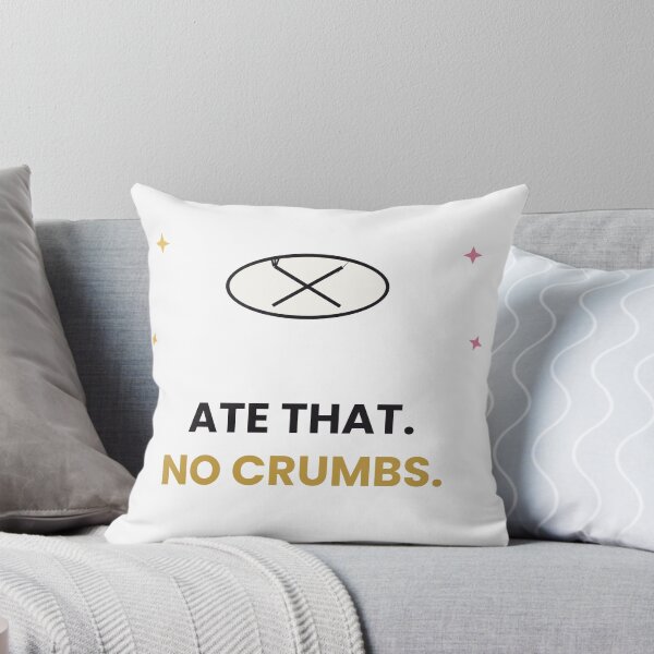Item preview, Ate That No Crumbs Funny Sticker designed and sold by QuirkyCartel.