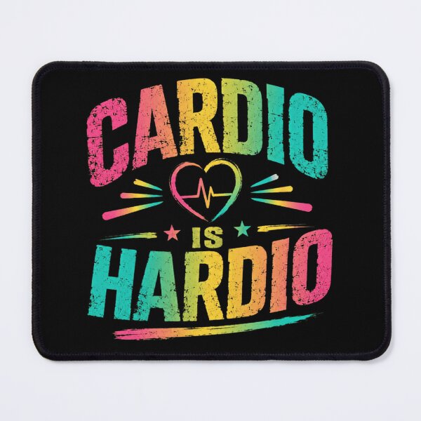 Item preview, Cardio Is Hardio Funny Fitness Workout Gym Lover designed and sold by SkeletonsDanger.