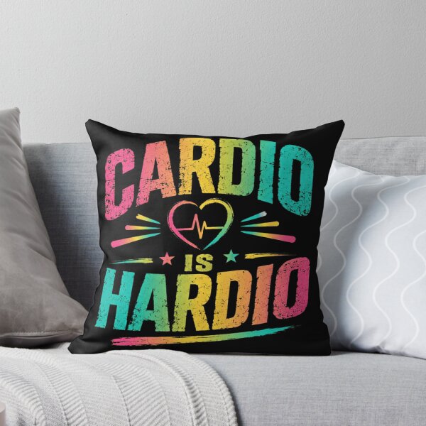 Item preview, Cardio Is Hardio Funny Fitness Workout Gym Lover designed and sold by SkeletonsDanger.