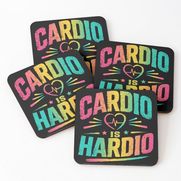 Item preview, Cardio Is Hardio Funny Fitness Workout Gym Lover designed and sold by SkeletonsDanger.