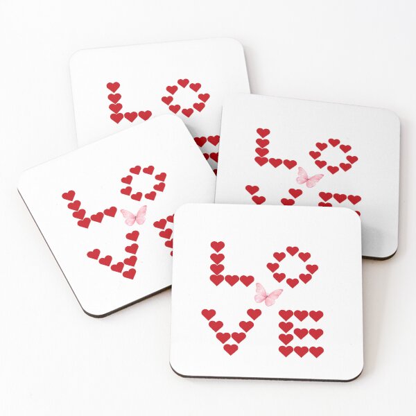 Item preview, LOVE Heart Typography | Minimalist Romantic Design designed and sold by MissLotusStudio.