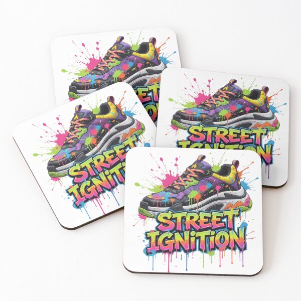 Item preview, Street Ignition Urban Sneaker Graffiti Splash Artwork Souvenir Summer Edition designed and sold by Imaginarium of Chaos falcon88 .