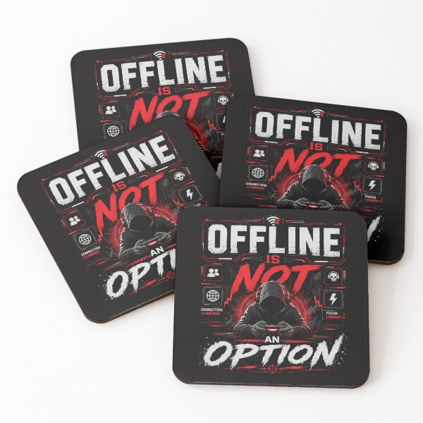 Item preview, Offline Is Not an Option Gamer T-Shirt – Gaming Quote Tee, Esports Hoodie Gamer Shirt, Online Gaming Graphic Tee designed and sold by Artimax-Studio.