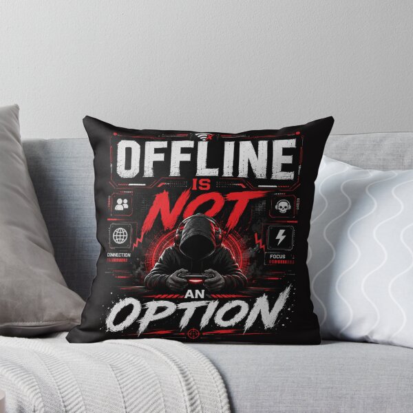 Item preview, Offline Is Not an Option Gamer T-Shirt – Gaming Quote Tee, Esports Hoodie Gamer Shirt, Online Gaming Graphic Tee designed and sold by Artimax-Studio.