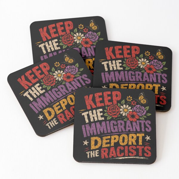 Item preview, Keep The Immigrants Deport The Racists Immigration Rights Anti Racism Social Justice designed and sold by SkeletonsDanger.