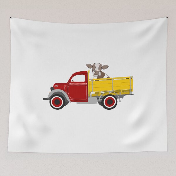 Item preview, Cow in Truck designed and sold by AMERICANCHEEZ.