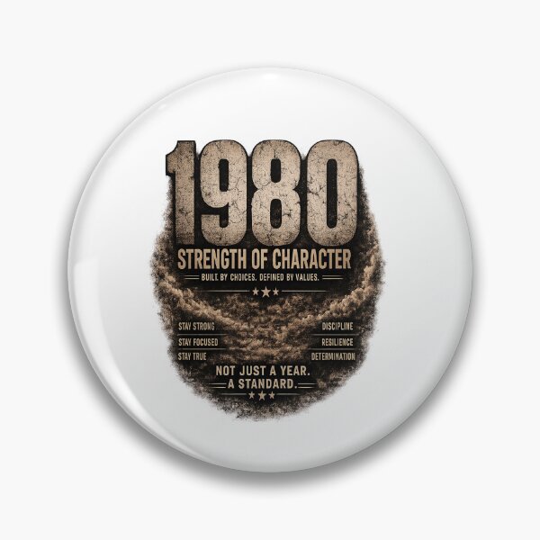 Item preview, 1980 Strength of Character Vintage Birthday Design designed and sold by JMDG Studio.