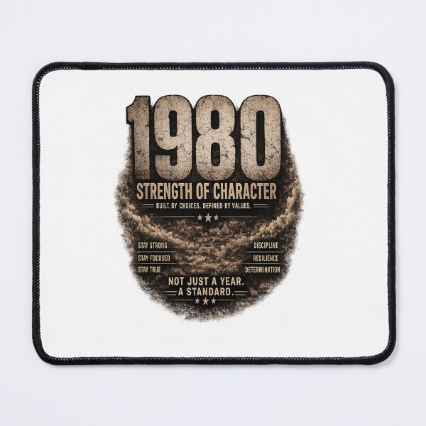 Item preview, 1980 Strength of Character Vintage Birthday Design designed and sold by JMDG Studio.