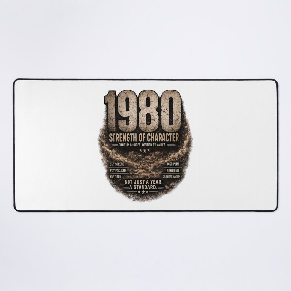 Item preview, 1980 Strength of Character Vintage Birthday Design designed and sold by JMDG Studio.
