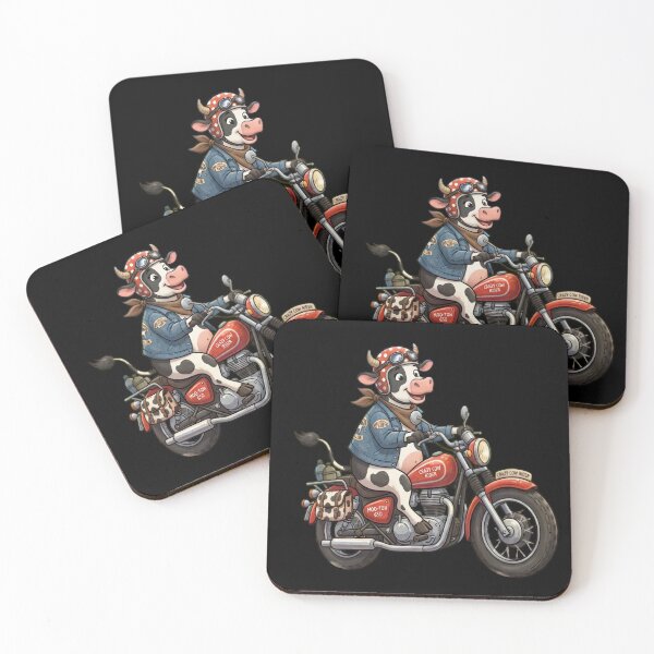 Item preview, Crazy Cow Rider on the Motorcycle designed and sold by myfavoritegifts.