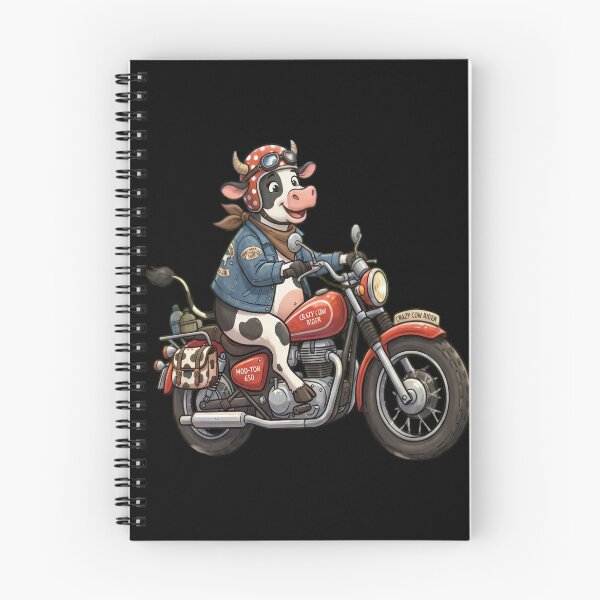 Item preview, Crazy Cow Rider on the Motorcycle designed and sold by myfavoritegifts.