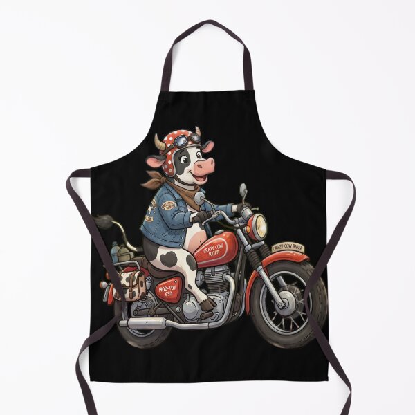 Item preview, Crazy Cow Rider on the Motorcycle designed and sold by myfavoritegifts.